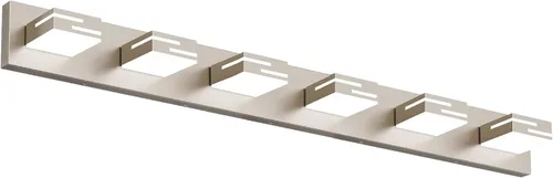Miniatura 25 de Lámparas LED modernas para tocador de baño, 4 luces, 5CCT, regulables, color negro mate, para accesorios de iluminación de baño sobre espejo