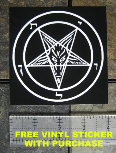 Miniatura 4 de Chat Noir Sudadera con capucha con cremallera completa y diseño de esqueleto alado Baphomet Pentagrama gótico escondido