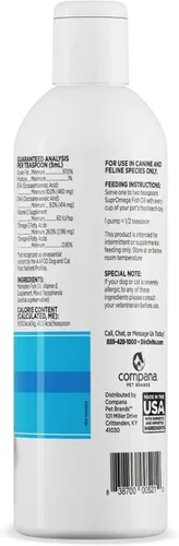 Miniatura 7 de Dinovite SuprOmega Aceite de pescado para perros y gatos – Vitamina E y Omega 3 – Salud de la piel y el pelaje para perros y gatos – 8 onzas