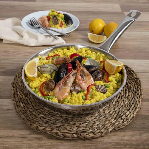 Miniatura 3 de serenk Modernist - Sartén de acero inoxidable de 7-8-9 pulgadas, olla grande con tapa para sopa, guisos y caldo, brillante, esencial de cocina