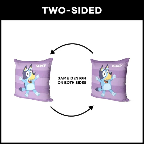 Miniatura 6 de NORTHWEST Bluey Pillow, 18 x 18 pulgadas, rollo de llamada Bluey Roll Call Bluey