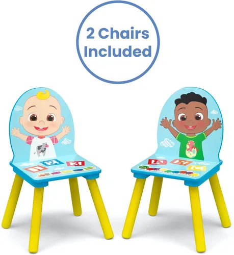 Miniatura 7 de Delta Children - Juego de mesa y silla para niños con almacenamiento (incluye 2 sillas) - Certificado Greenguard Gold - Ideal para manualidades
