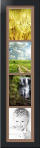 Miniatura 116 de Marco para fotos de ArtToFrames, 4 aberturas de 5′ x 7′ y marco negro satinado, de ArtToFrames, Madera, negro 4 - 8x10 - (2131)