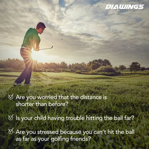 Miniatura 3 de Diawings Max Distance - Pelotas de golf para máxima distancia, anticorte, giro bajo, tiros rectos, media docena, 6 pelotas Blanco, rosa, naranja