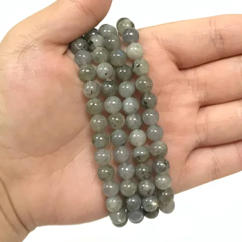 Miniatura 586 de Gem Avenue Handmade Round Bead Stretch Bracelet Unisex Natural Stone Beaded Jewelry for Men & Women, Elastic Wristband for Daily Wear