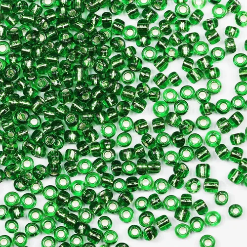 Miniatura 59 de Cuentas de semillas doradas transparentes de 4 mm al por mayor para hacer joyas, 110 gramos, aproximadamente 1600 piezas, cuentas de vidrio 6/0