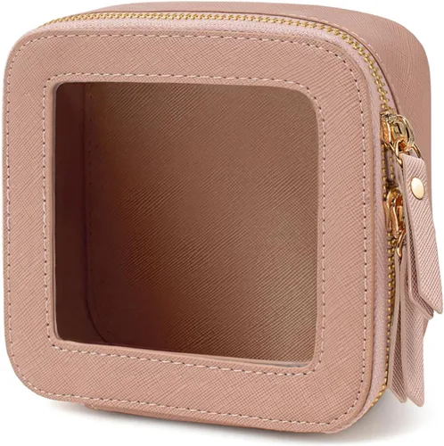 Miniatura 13 de Juego de bolsas de maquillaje transparentes de viaje, bolsa de cosméticos aprobada por la TSA con cremallera, bolsa de maquillaje portátil, bolsa