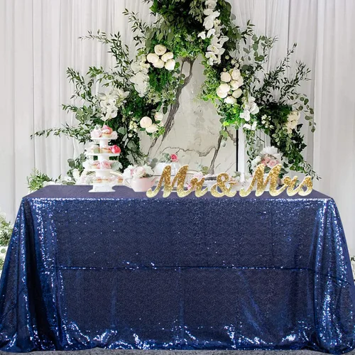 Miniatura 7 de Caminos de mesa ShinyBeauty rectangular de lentejuelas, para boda, fiesta, decoración (12 x 72 pulgadas)
