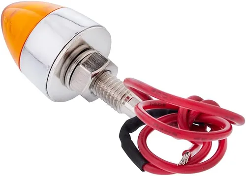 Miniatura 5 de United Pacific 10863 - Sujetador de placa de matrícula LED con acabado cromado estilo bala, cableado original, hardware de montaje incluido – Ámbar