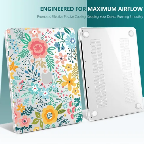 Miniatura 7 de TWOLSKOO Funda para MacBook Neo de 13 pulgadas 2026 A3404 A18 Pro Chip, funda rígida de plástico con adaptador tipo C, 2 fundas para cámara web