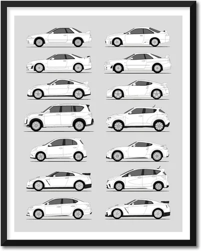 Miniatura 9 de Idea Network Póster hecho a mano compatible con Nissan Silvia (240SX), arte de pared impreso hecho a mano, decoración del 180SX, 200SX, 240SX
