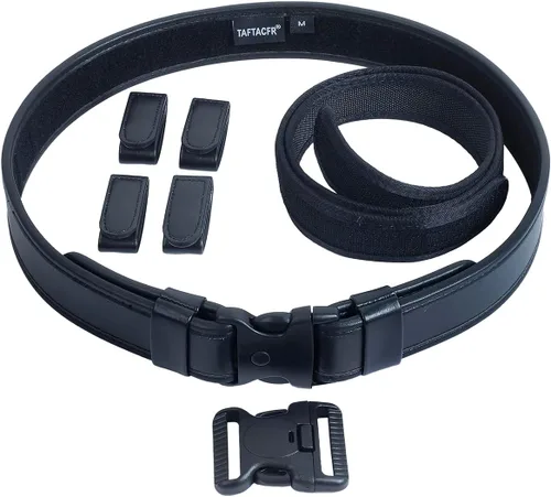 Miniatura 7 de TAFTACFR Cinturón de servicio para la aplicación de la ley Utilidad Seguridad Policía Militar 2.0 "Tactical Patrol Belt Set