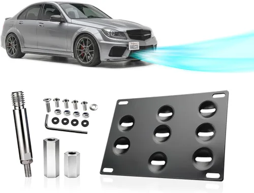 Para Mercedes-Benz CLA Gancho de remolque de matrícula Relocator Offset W204 W205 W212 W213 X253 GLC C117 CLA, GLK W166 GLE ML R231 sin taladro