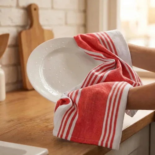 Miniatura 7 de Urban Villa Toallas de cocina 100% algodón para cocina (juego de 6) paños de cocina de 20 x 30 pulgadas, altamente absorbentes, juego de ropa de 008