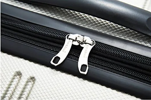 Miniatura 4 de Rockland - Equipaje Melbourne rígido y expandible de ruedas giratorias, Plateado), F225-SILVER