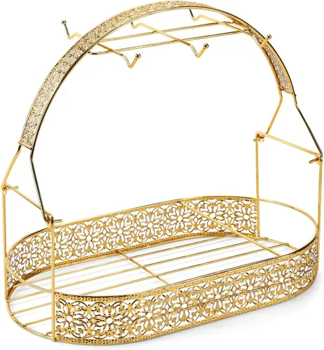 Miniatura 3 de CHENP.HMC Soporte para tazas de mostrador con 6 ganchos, árbol de tazas de café de metal para mesa de cocina