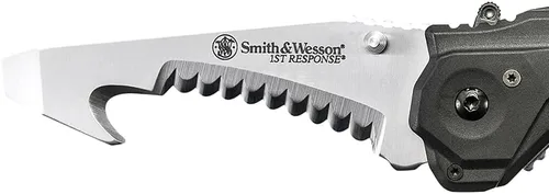 Miniatura 2 de Smith & Wesson 1st Response M.A.G.I.C Folding Knife with Glass Breaker, Glass-Filled Nylon Handle, 3.4" Blade, Stainless Steel, For Survival