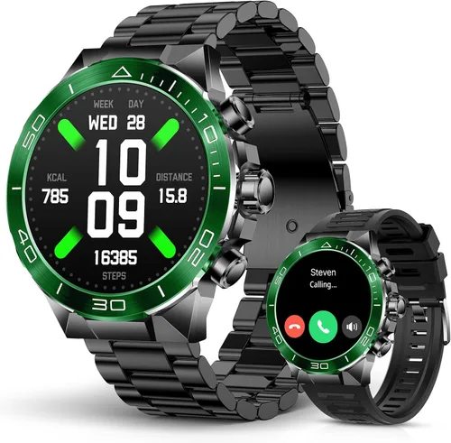 Miniatura 13 de SOUYIE Reloj inteligente militar resistente para hombres, AMOLED 1.43 pulgadas, pantalla HD de 1.43 pulgadas, respuesta de llamadas Bluetooth
