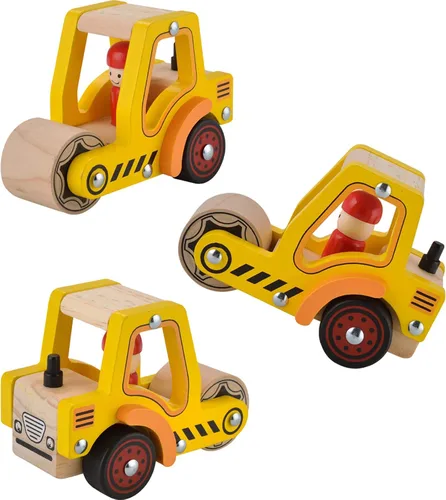Miniatura 3 de Coche de empuje de madera para bebés de 12 a 18 meses, 2 piezas de vehículos de bebé, auto de empuje manual para niños y niñas de 1 a 2 años
