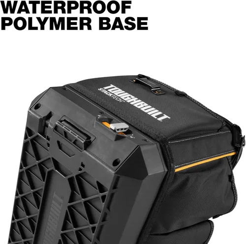 Miniatura 7 de TOUGHBUILT StackTech - Bolsa de herramientas de poliéster negro con cremallera de 11 pulgadas