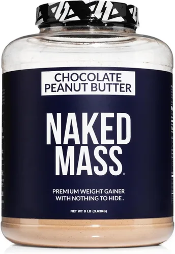 NAKED Masa de Mantequilla de Maní con Chocolate - 1,280 Calorías, 50G de Proteína, Nada Artificial. Polvo de Proteína Totalmente Natural para Ganar