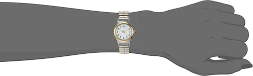 Miniatura 2 de Armitron 755420WTTT Reloj de banda de expansión de dos tonos con esfera fácil de leer para mujer, Dos tonos, Movimiento de cuarzo