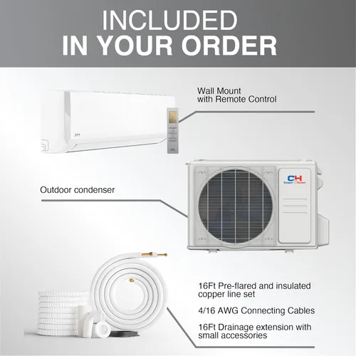 Miniatura 5 de Cooper & Hunter Serie Olivia, 12,000 BTU, 115V, 22.70 SEER2, Sistema de aire acondicionado/calefacción mini split sin ductos, inversor de zona