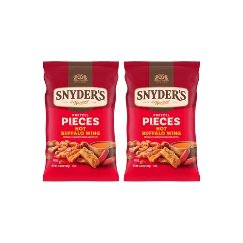 Miniatura 7 de Snyder's of Hanover Hot Buffalo Wing - Piezas de pretzel de 8 onzas