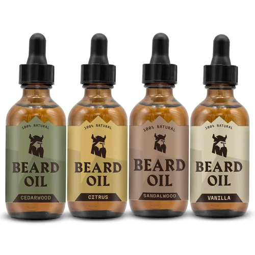 Miniatura 8 de Striking Viking Aceite de vainilla para barba para hombres, acondicionador derivado naturalmente con aceites de argán y jojoba para suavizar