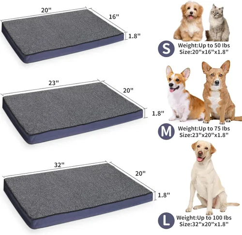 Miniatura 4 de MARUNDA Almohadilla térmica para mascotas al aire libre para perros y gatos – Cama térmica para gatos de espuma viscoelástica 100% impermeable