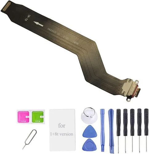 One Plus 8t - Placa de puerto de carga USB-C de repuesto para Oneplus 8t 5G KB2001, KB2000, KB2003, KB2005 de 6.55 pulgadas (no para versión Plus)