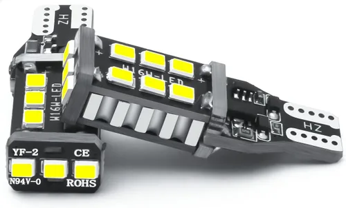 Miniatura 7 de Xotic Tech - 2 bombillas LED estroboscópicas de retroceso T15 921 Canbus sin errores, xenón 6000 K
