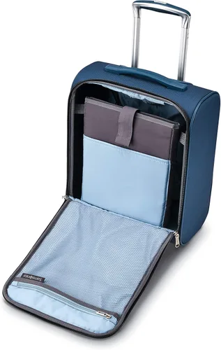 Miniatura 3 de Samsonite Solyte DLX Softside - Equipaje extensible con ruedas giratorias, azul (Mediterranean Blue)), 123570-1548