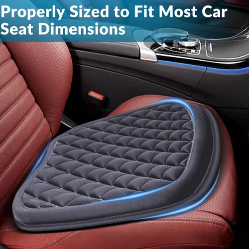 Miniatura 6 de Big Ant Cojín de asiento de automóvil de espuma viscoelástica para asiento de automóvil, funda suave para asiento de automóvil, asiento de Gris