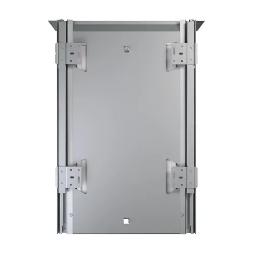 Miniatura 8 de Rev-A-Shelf Botes de basura de doble extracción para armarios de cocina de altura completa 50 cuartos 12.5 galones con rieles de cierre suave, Blanco