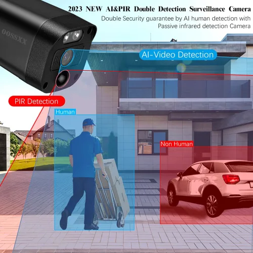 Miniatura 5 de Audio de 2 vías 5.5MP antenas duales WiFi seguridad sistema de cámara inalámbrica videovigilancia hogar cámaras de seguridad inalámbricas al aire