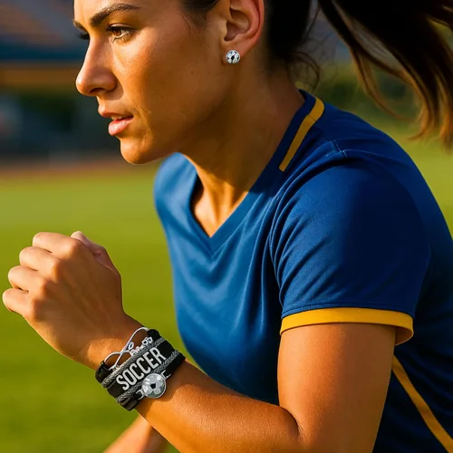 Miniatura 34 de Sportybella - Pulsera de fútbol ajustable, regalo para jugadores