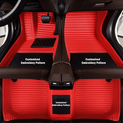 Miniatura 19 de Personaliza los tapetes de cuero de lujo de protección para todo tipo de clima para el 99 % de los automóviles, SUV y camiones según el modelo Beige