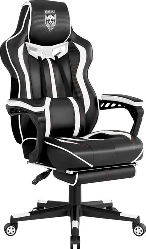 Miniatura 8 de Vonesse Silla para Videojuegos, Silla de Oficina para Computadora con Reposapiés, Sillas Reclinables para Juegos para Adultos, Silla Ergonómica