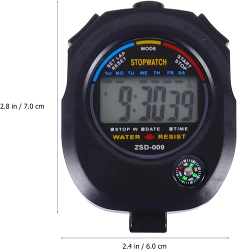 Miniatura 7 de Temporizador de partidos multifunción cronómetro electrónico para juegos deportivos, temporizador de entrenamiento ligero con pantalla LCD