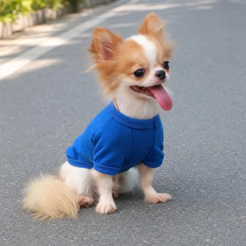 Miniatura 6 de LOPHIPETS Camiseta para Perro 100% Algodón para Perros Pequeños Teacup Chihuahua Yorkie Ropa para Cachorros-Azul/S