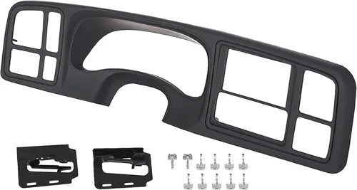 HECASA Kit de tablero doble DIN para camiones compatible con camiones GM de tamaño completo 1999-2002 SUV Silverado Sierra, reemplazo de radio
