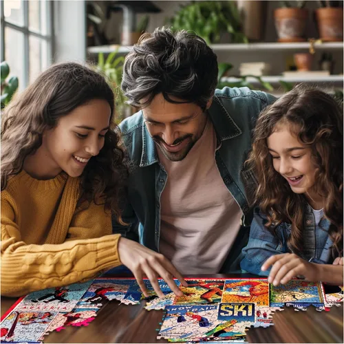 Miniatura 4 de White Mountain Puzzles - Pósteres de esquí - Rompecabezas de 1000 piezas