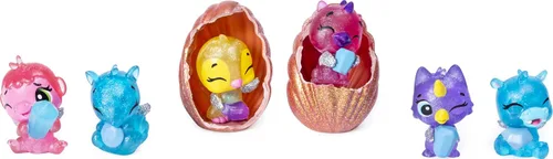 Miniatura 4 de HATCHIMALS CollEGGtibles, Mermal Magic - Paquete de 6 fundas de transporte con coleccionables de temporada 5, para niños de 5 años en adelante