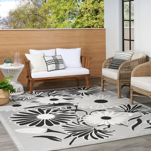 Miniatura 4 de Nourison Home Aloha - Alfombra beige de 2 pies 3 pulgadas x 12 pies, fácil de limpiar, no se desprende, para dormitorio, sala de estar, comedor