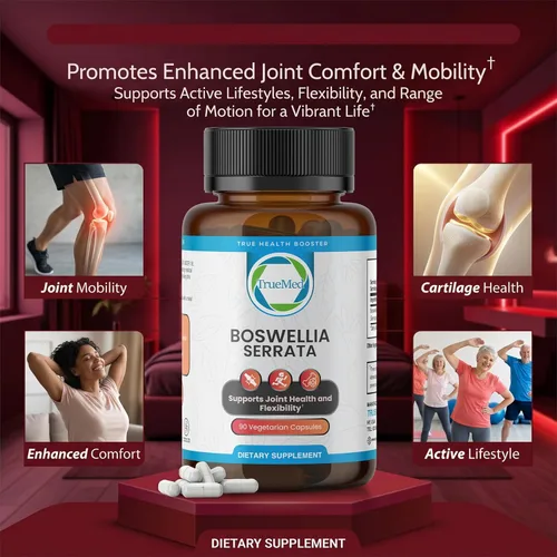 Miniatura 8 de Boswellia Serrata 600 mg 65 extracto de ácido boswélico apoya la comodidad de las articulaciones, flexibilidad y movilidad, suplemento natural