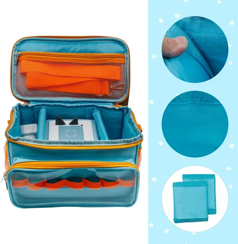 Miniatura 2 de Sun3drucker Estuche de transporte para el juego de iniciación de Toniebox y figuras de Tonie, bolsa de viaje para Toniebox 2 accesorios, auriculares