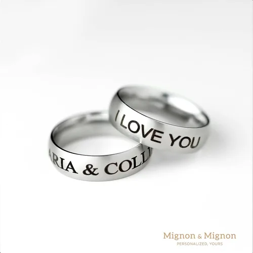 Miniatura 3 de Personalized Ring Custom Engraved Ring personalized dad gift Mens Ring Personalized Gifts for Him Personalized Gifts for Father's Day Personalized