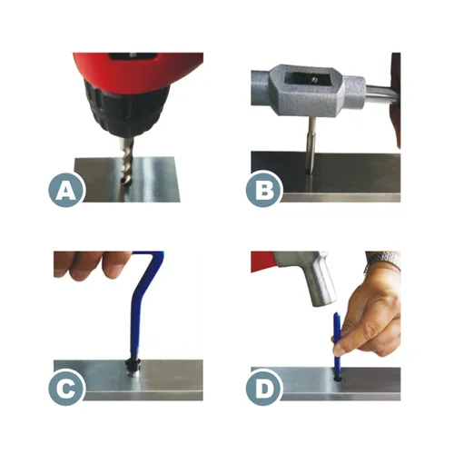 Miniatura 5 de HHIP 1011-0081 Kit de reparación de roscas helicoidales STI de 31 piezas 1/4-20