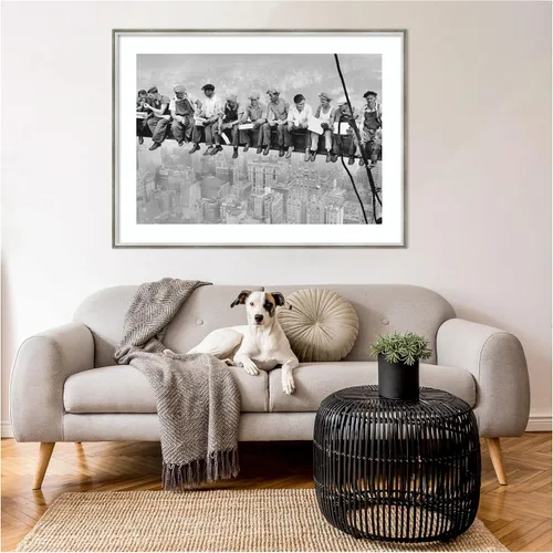 Miniatura 8 de Amanti Art Lienzo decorativo enmarcado para pared, 31 x 41 pulgadas, almuerzo en un rascacielos 1932 por Charles C. Ebbets, arte de pared